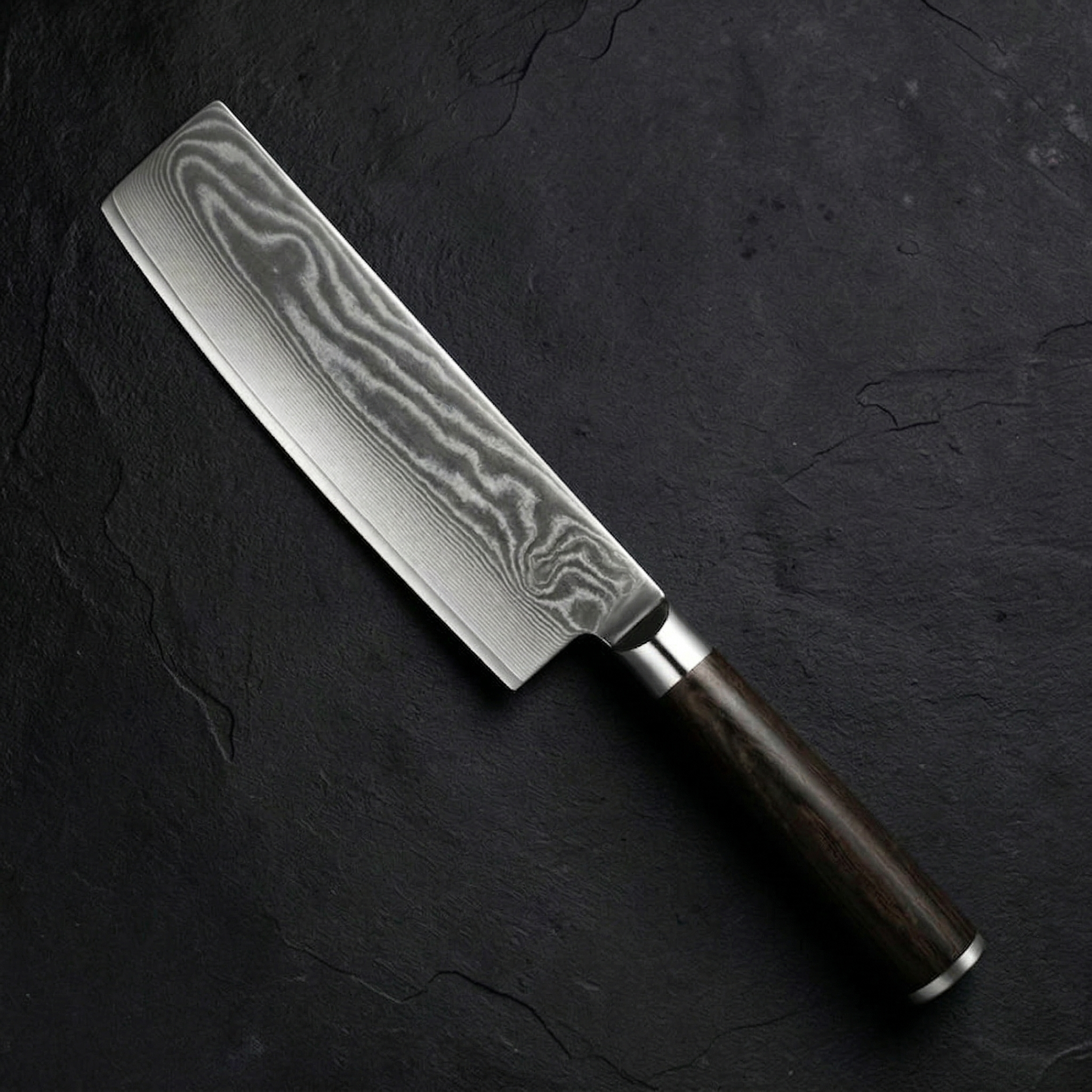 Zokuri | Damascus Nakiri Knife